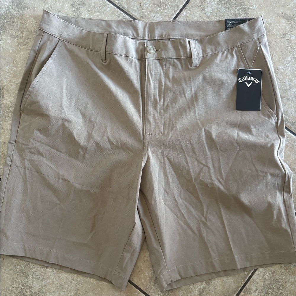 Callaway Men's Performance Golf Shorts - Taupe size 38 W